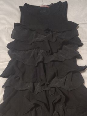 Juicy Couture Black Ruffle Tiered Girls Dress